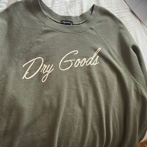 dry goods green crewneck